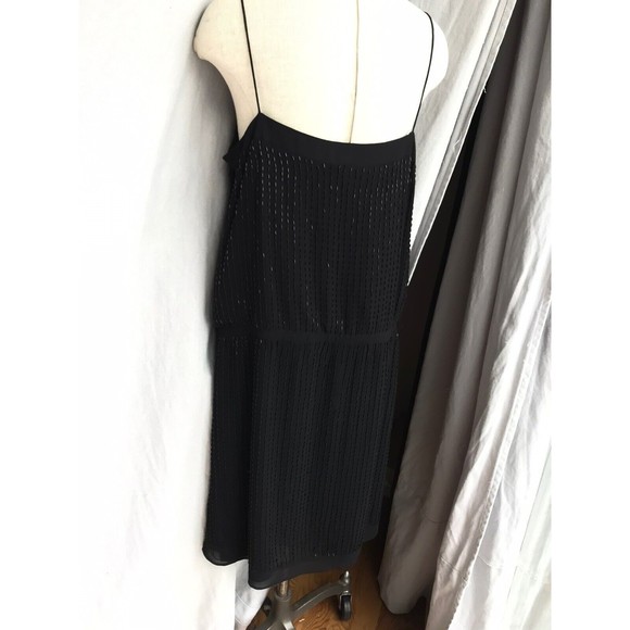 Ann Taylor Black Dropped Waist Cocktail Dress 10 Beads - Picture 5 of 11